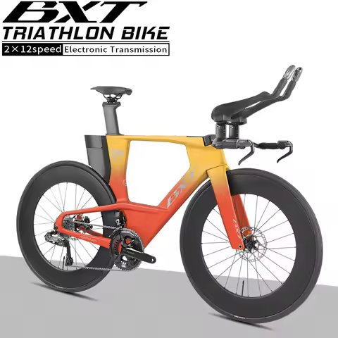 BXT T1000 Carbon TT Bike Triathlon TT Carbon Road Bike All Internal Wiring Frameset Use L-TWOO ERX 2