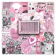 10/50 Sweet pink girlish Ins-style gentle stickers Guka notebook diy decorative stickers