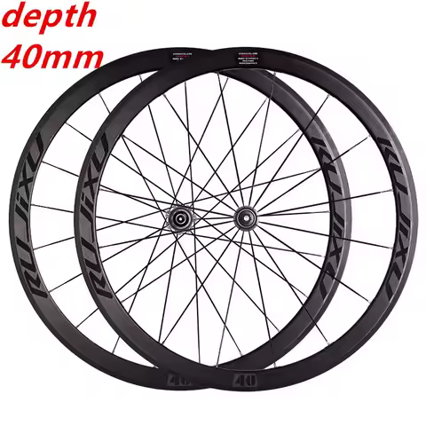 Rujixu-Aluminium Alloy Road Bike Wheel Set, 700C High30 mm, 40mm, 50mm, 700x23-28c, Tyre Rim Brake, 
