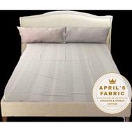 BEDSHEET SET CANADIAN COTTON 3 in 1 FULL GARTER FITTED SHEET DOUBLE SIZE 48X75X6 BED SHEET