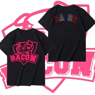 เสื้อยืดคอกลมแขนสั้น BACON TIME short t shirt