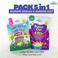 Adhwa Travel Pack Bubur Beras Oat  Porridge 5 in 1
