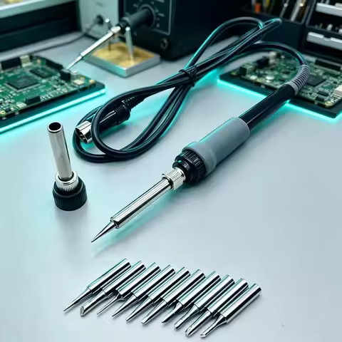 26V 65W FX-8801 Replacement Soldering Iron Handle for HAKKO FX-888 FX-888D Solder Station + 10Pcs So