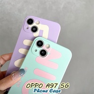 【In Stock】For OPPO A97 5G Case Colorful Soft Silicone Full Cover Phone Case Cover
