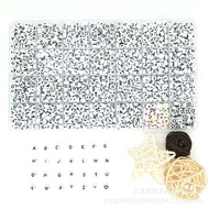 Letter Beads Acrylic DIY Handmade Jewelry Loose Beads Children Letter Beads Boxed Letter Beads Combi