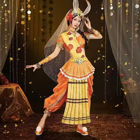 New King Glory Gongsun Li Jade Rabbit Princess cosplay game animation clothing cos service full set 