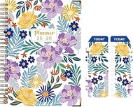 Daily Planner 2025-2006, Weekly & Monthly Planner,July 2025 - June 2026 Day Planner, 6.2” x 8.25” Fl