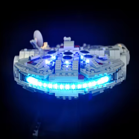 BRIXSPARK LED Lighting Kit Compatible Lego 75375, USB DIY Light Set For Falcon Spaceship MOC Buildin