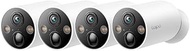 Tapo TP-Link C425 4-pack, 2K QHD Wireless Battery Security Camera, AI-Support, Colour Night Vision,