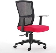 office chair Mesh Table And Chair Office Chair Ergonomic Lift Swivel Chair Backrest Computer Chair Conference Work Chair Chair (Color : Rose Red, Size : One Size) needed Comfortable anniversary Warm