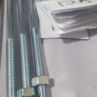 White Nut and Bolt m8 x 150 mm Bolt Length 15 Cm Per Piece SPECIAL PRICE