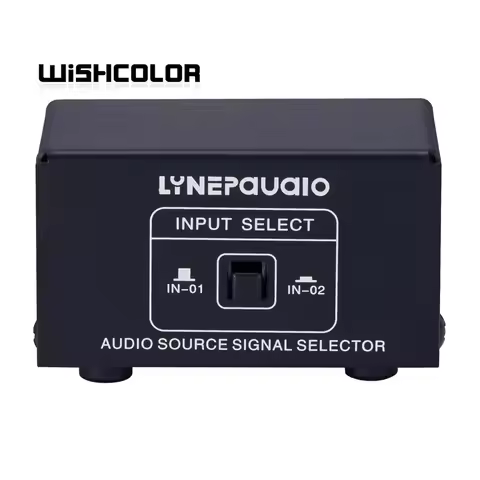 Wishcolor 2 In 1 Out or 1 In 2 Out Audio Source Signal Selector Headphone Speaker Switcher RCA Inter