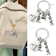 【SUIT*】 Scientific Molecule Keychain Bag Accessory Molecular Structure Key Rings Metal Texture Prese