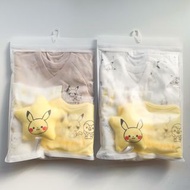 《現貨》日本皮卡丘系列新生兒禮包五件組蝴蝶衣 和尚服  圍兜 紗布巾 新生兒