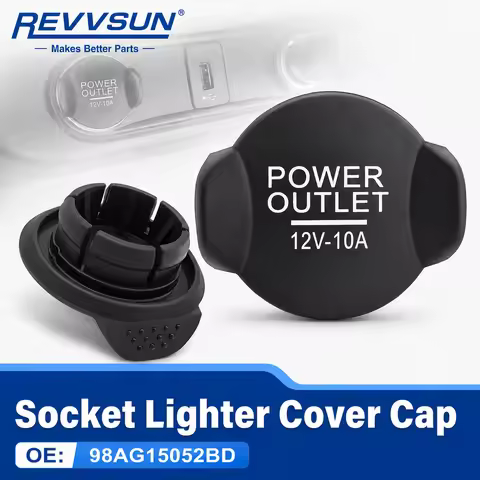 12V Aux Power Outlet Cap Plug Cigarette Lighter Socket For Ford Focus Fiesta Mondeo Ranger Kuga Edge