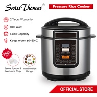 SwissThomas CookMaster Electric Pressure Cooker 6.0L Large Capacity Cooker Pot Electric Rice Cooker