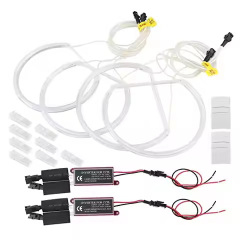 Angel Eyes 131mm*2,146mm*2 Halo Rings,Car White CCFL Angel Eyes Halo Rings High Brightness Light Fit