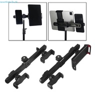 SEVENHOME3E Smartphone Tripod Holder Double Clip Adjustable Tablet Mount Video Recording Selfie Supp