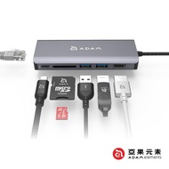 【亞果元素】CASA Hub A01 USB 3.1 Type C 6 port 多功能集線器 灰 _廠商直送