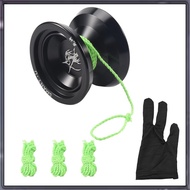 [A Z T K] BEBOOYOYO New Metal Yoyo Professional Yoyo Set Yo Yo + Glove + 3 Rope S2 Yo-Yo Classic Toy
