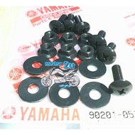 RXZ 5PV CATALYZER Cowling Windshield Visor Screw Set 100% Original Yamaha HLY (1set) Skru Kepala Gel
