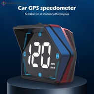 Wishlistforyou Car HUD Head Display Digital Speedometer GPS Speed Meter KMH MPH Dispaly USB for Truc