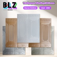 BOLIZUN 3D Foam Wall Wallpaper Stickers uk 70x90cm 5mm Thick Home Decoration Premium Elegant Motif A