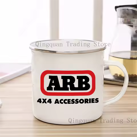 ARB 4x4 Enamelled cup Coffee Mug 11oz Ceramic Coffee Tea Cocoa Cup Handle Tea Drink Cup