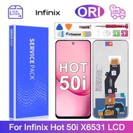 LCD for Infinix Hot 50i X6531 X6531B/Hot 50 5g X6720/Smart 9 X6532 LCD Display Screen+Touch Screen D