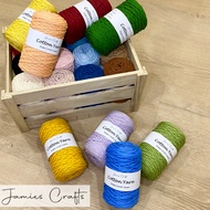 [Clearence sale] 3mm Cotton macrame rope cord yarn string 200g balls for crochet bags