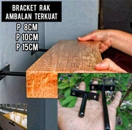 Bracket rak besi ambalan melayang  free skrup ter murah 100% kuat harga 2 pcs