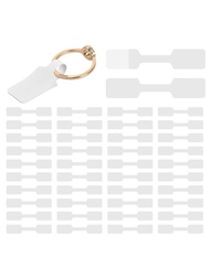 100入組自粘式價格標籤,白色價格標籤,珠寶價格貼紙,適用於戒指、手鐲、項鍊、耳環展示的珠寶價格標籤 (12 X 60 Mm)