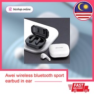 Awei wireless bluetooth sport earbud in ear