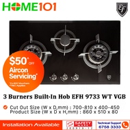 EF 3 Burners Built-In Hob EFH 9733 WT VGB