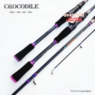 Super strong Crocodile 2-piece lure fishing rod, carbon material lure fishing rod, length 1m65 to 2m