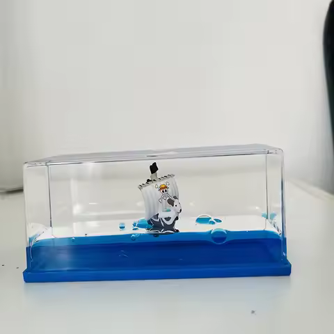 Ship in Liquid Thousand Sunny Fluid Liquid Drift Floating Boat Creative Ship Bottle Living Room Deco