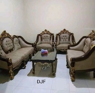 sofa tamu Ganesa kerang jati jepara