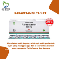 PARACETAMOL Tablet 500 mg (1 Box Isi 10 Strip)