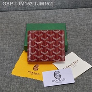 Goyard 2023กระเป๋าสตางค์สำหรับทั้งหญิงและชายสั้นคลิปที่สั้นช่องเสียบการ์ดหลายช่องสไตล์ยุโรปและอเมริกาขายดีที่สุดสองรุ่น