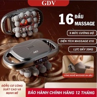 [Free charger + cable] 16-Head Handheld Full Body Massager, GDV 16-Head Back Punch Massager with hig