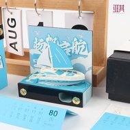 3d Paper Carving Calendar diy Three-Dimensional Note Pad Art Desktop Decoration Students Use Graduat