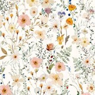 1pc Floral Plant Pattern Wallpaper, Floral Self-Adhesive Wallpaper, Peel And Stick Wallpaper, Light 