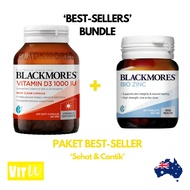 Best Seller Vitamin Package (Blackmores Vitamin D3 1000IU 300 capsules + Blackmores Bio Zinc 84 tabl