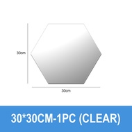PRADO MALAYSIA 1pc Modern Premium Hexagon Mirror Glass Mirror Home Living Room Mirror Creative Mirro