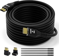 4K HDMI Cable 40 Feet, Ultra HD HDMI 2.0 Cable, Nylon Braided &amp; Gold Connectors, 4K @ 60Hz, 2K,1080P, HDCP 2.2, ARC, Bulk HDMI Cables for Laptop, Monitors, HDTV, PS5, Xbox One &amp; More