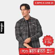 WRANGLER เสื้อเชิ้ตแขนยาวผู้ชาย คอลเลคชั่น Legend Of Wrangler ทรง SLIM รุ่น WR S124MSHLN13