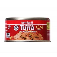 Farmland Skipjack Tuna and Onion in Oil 185g/Tuna Chunks in Brine185g/Tuna Flakes in Oil 185g/Tuna S