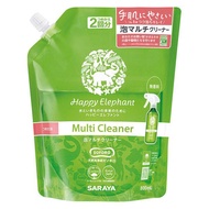 SarayaHappy Elephant泡沫多功能清潔劑，無香型，補充裝