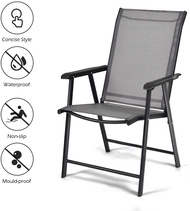 EHOME อาคารหลังสูงปรับได้5ตำแหน่งและพับเก็บได้กลางแจ้งสวนลานบ้านและเก้าอี้สนามด้วยแขนด้านข้าง