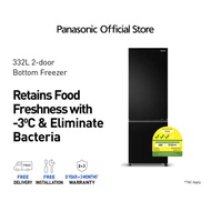 Panasonic 332L 2 Doors Bottom Freezer Refrigerator NR-BV361BPKS